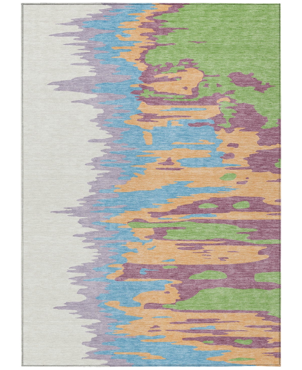 Addison Chantille Mahine Washable Acn1050 8'x10' Area Rug In Peach