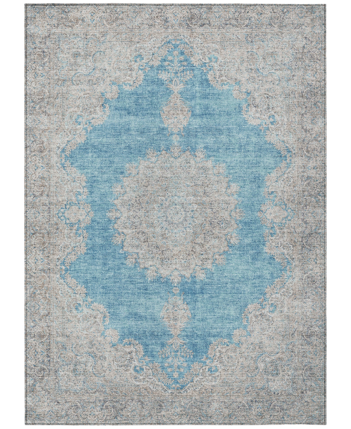 Addison Chantille Machine Washable Acn1003 9'x12' Area Rug In Teal
