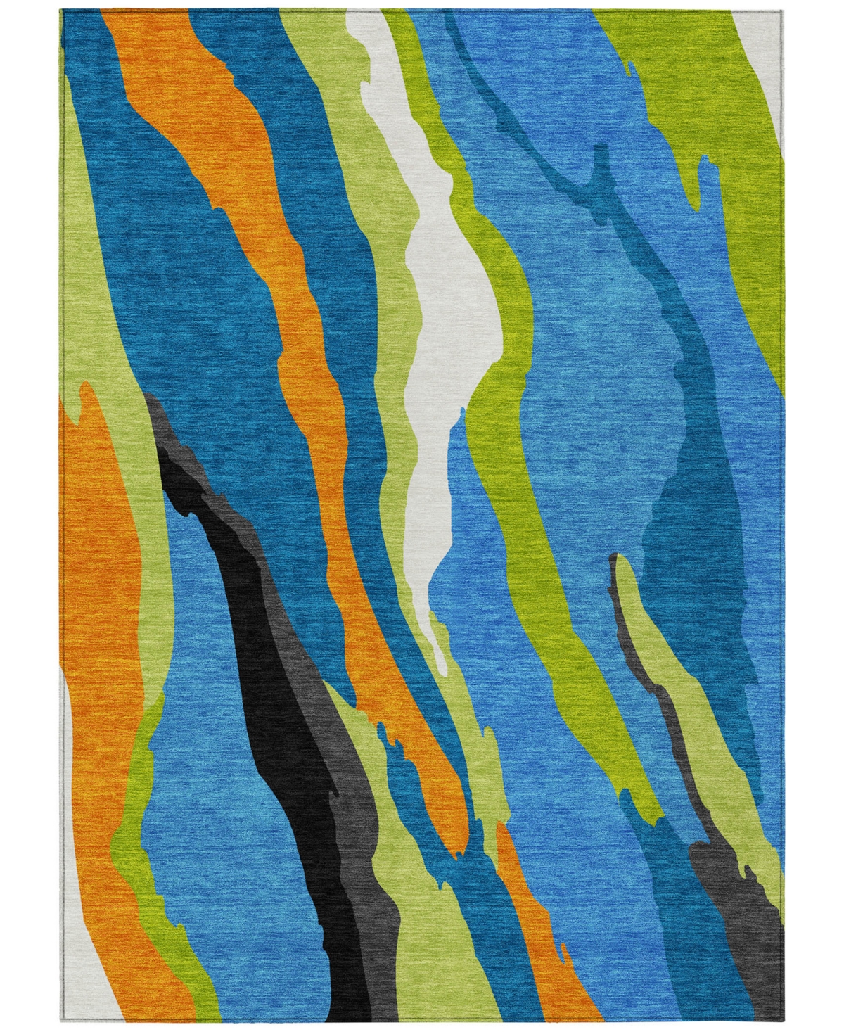 Shop Addison Chantille Mahine Washable Acn1047 5'x7'6" Area Rug In Denim