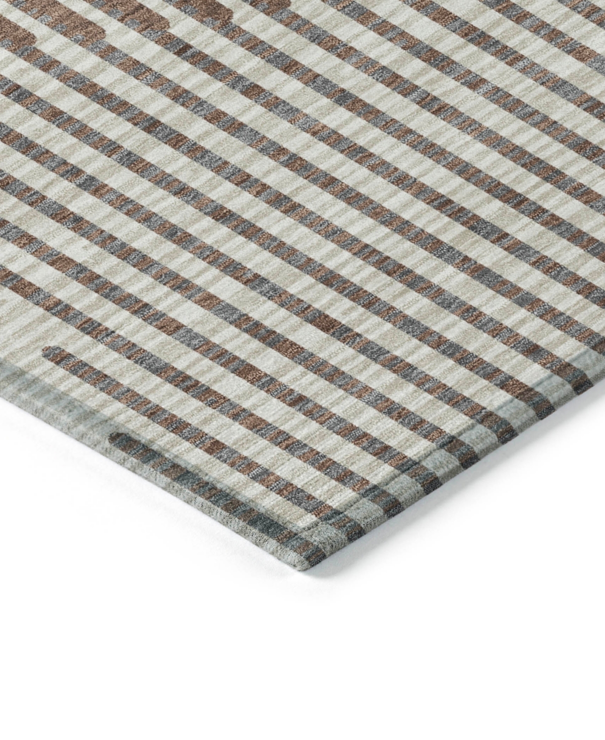 Addison Chantille Mahine Washable Acn1001 5'x7'6" Area Rug In Brown
