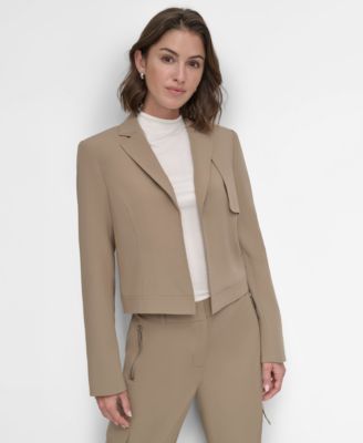 DKNY - Women's Cropped Open-Front Blazer