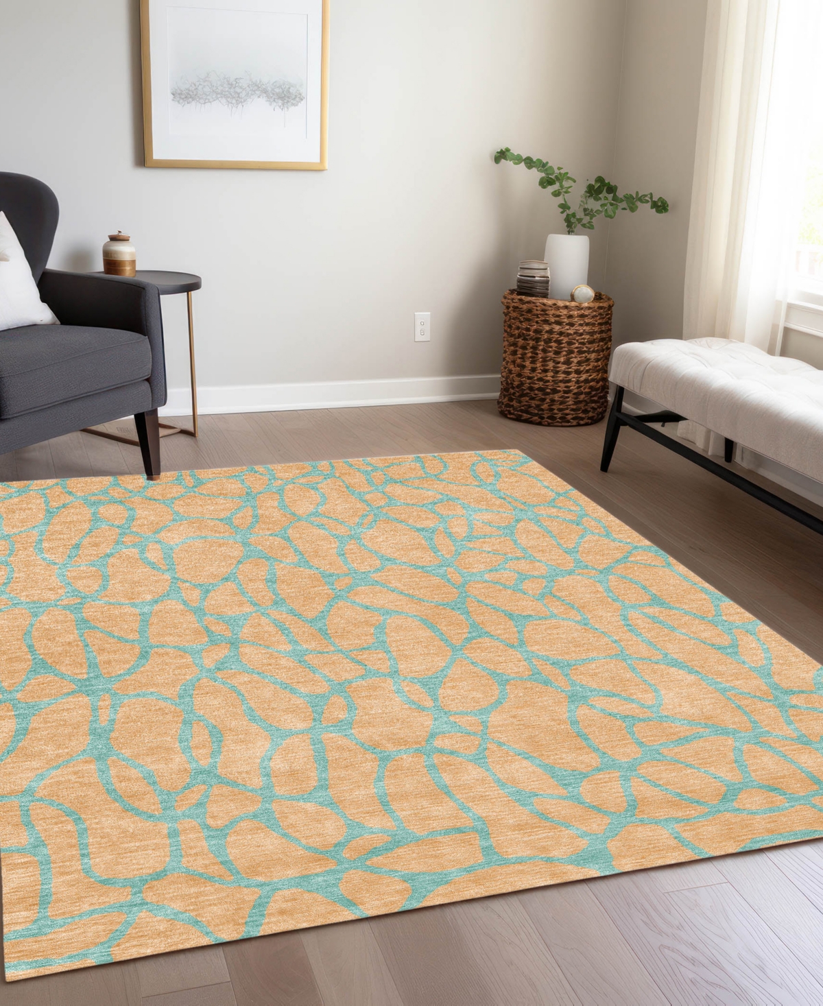Addison Chantille Machine Washable Acn1023 5'x7'6 Area Rug In Mint