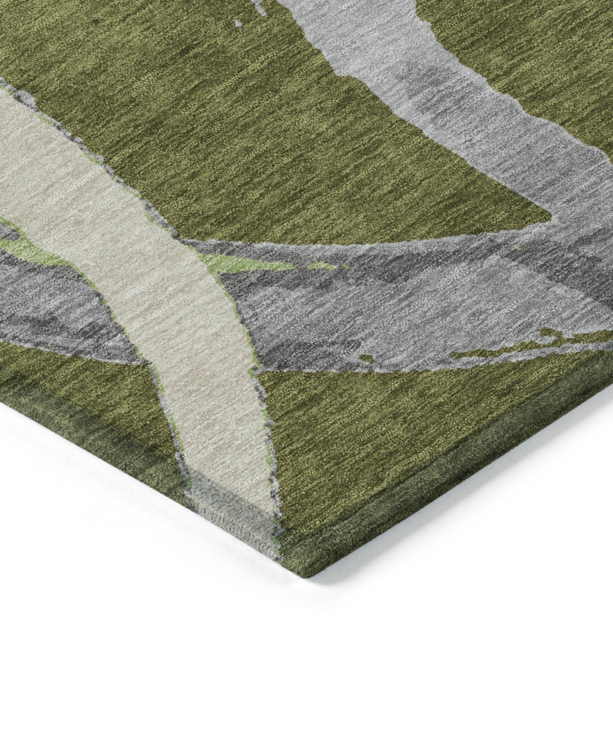 Addison Chantille Machine Washable Acn1022 3'x5' Area Rug In Olive