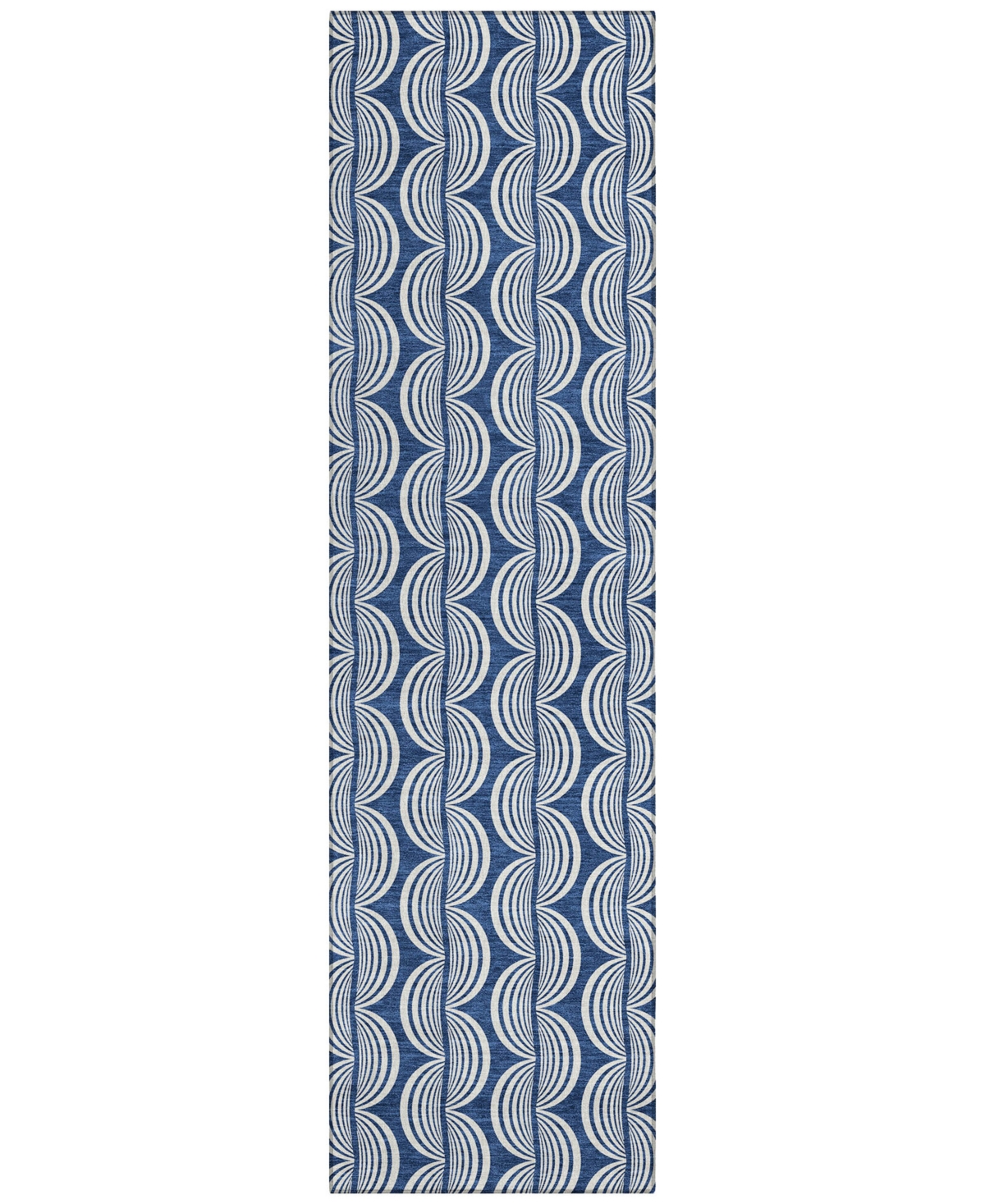 Addison Chantille Mahine Washable Acn1055 2'3"x7'6" Runner Area Rug In Navy