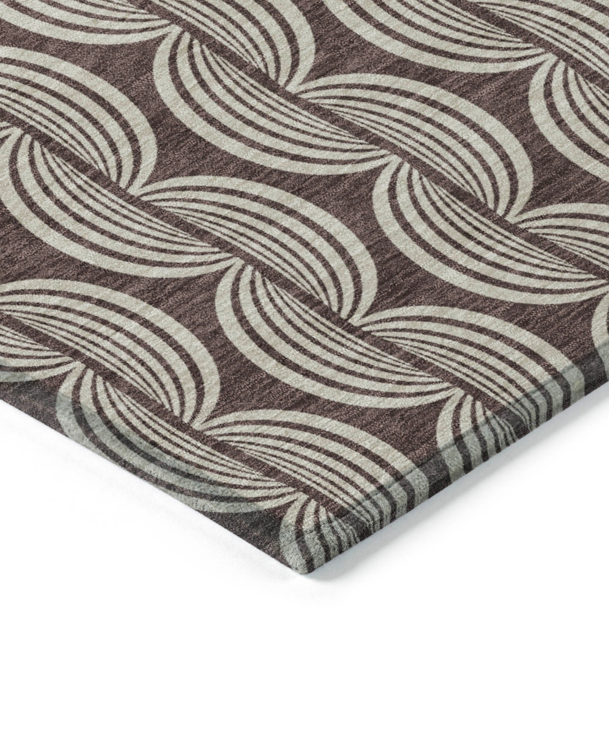 Addison Chantille Mahine Washable Acn1055 2'3"x7'6" Runner Area Rug In Cocoa