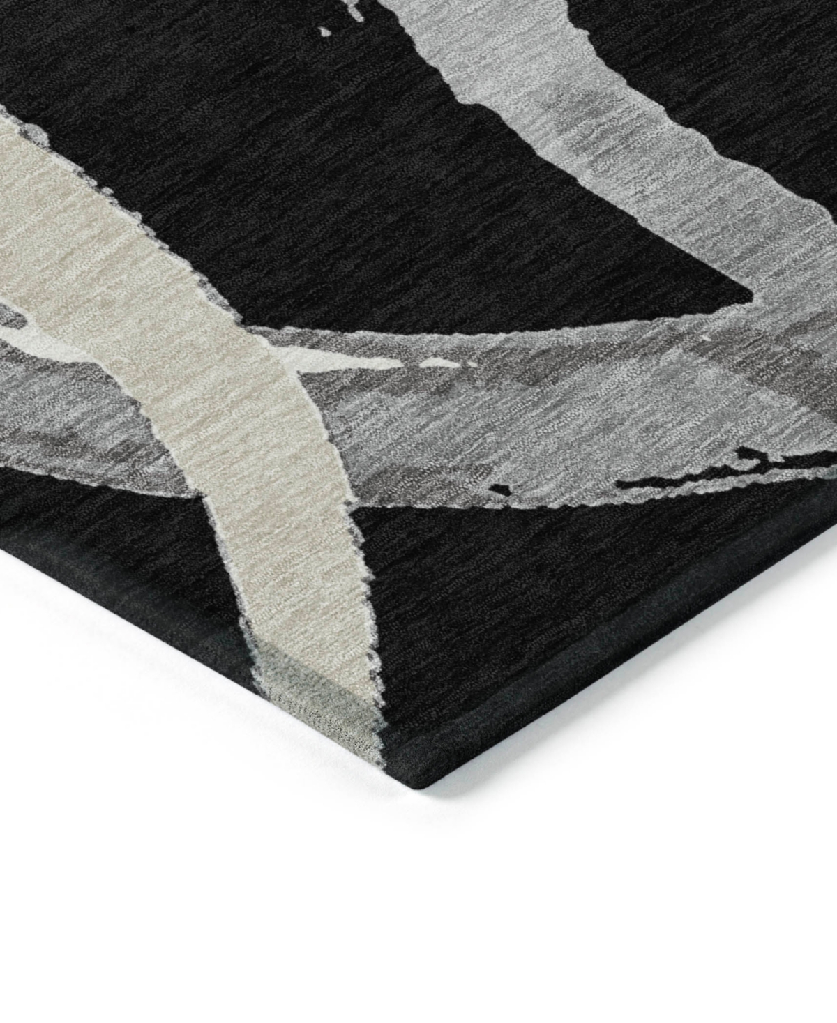 Addison Chantille Machine Washable Acn1022 3'x5' Area Rug In Black