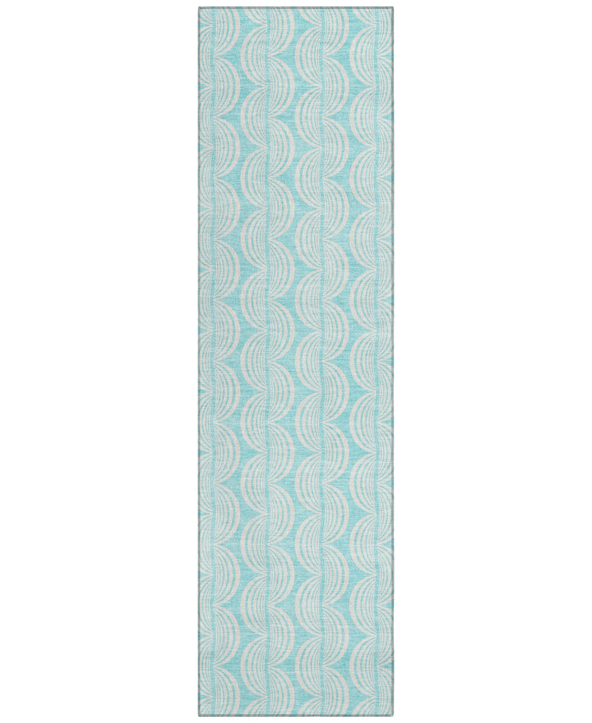 Addison Chantille Mahine Washable Acn1056 2'3"x7'6" Runner Area Rug In Aqua