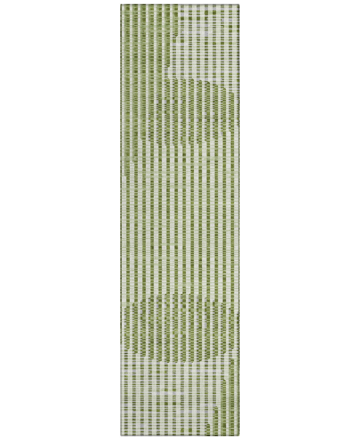 Addison Chantille Mahine Washable Acn1001 2'3"x7'6" Runner Area Rug In Green