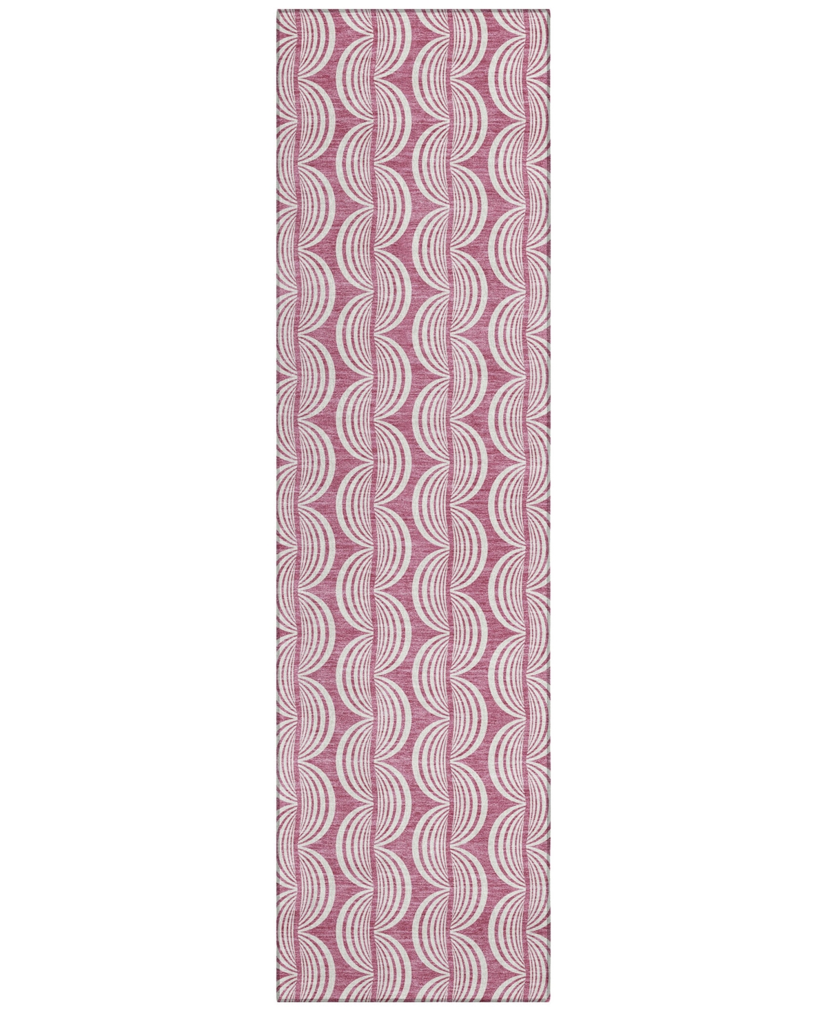 Addison Chantille Mahine Washable Acn1055 2'3"x7'6" Runner Area Rug In Rose