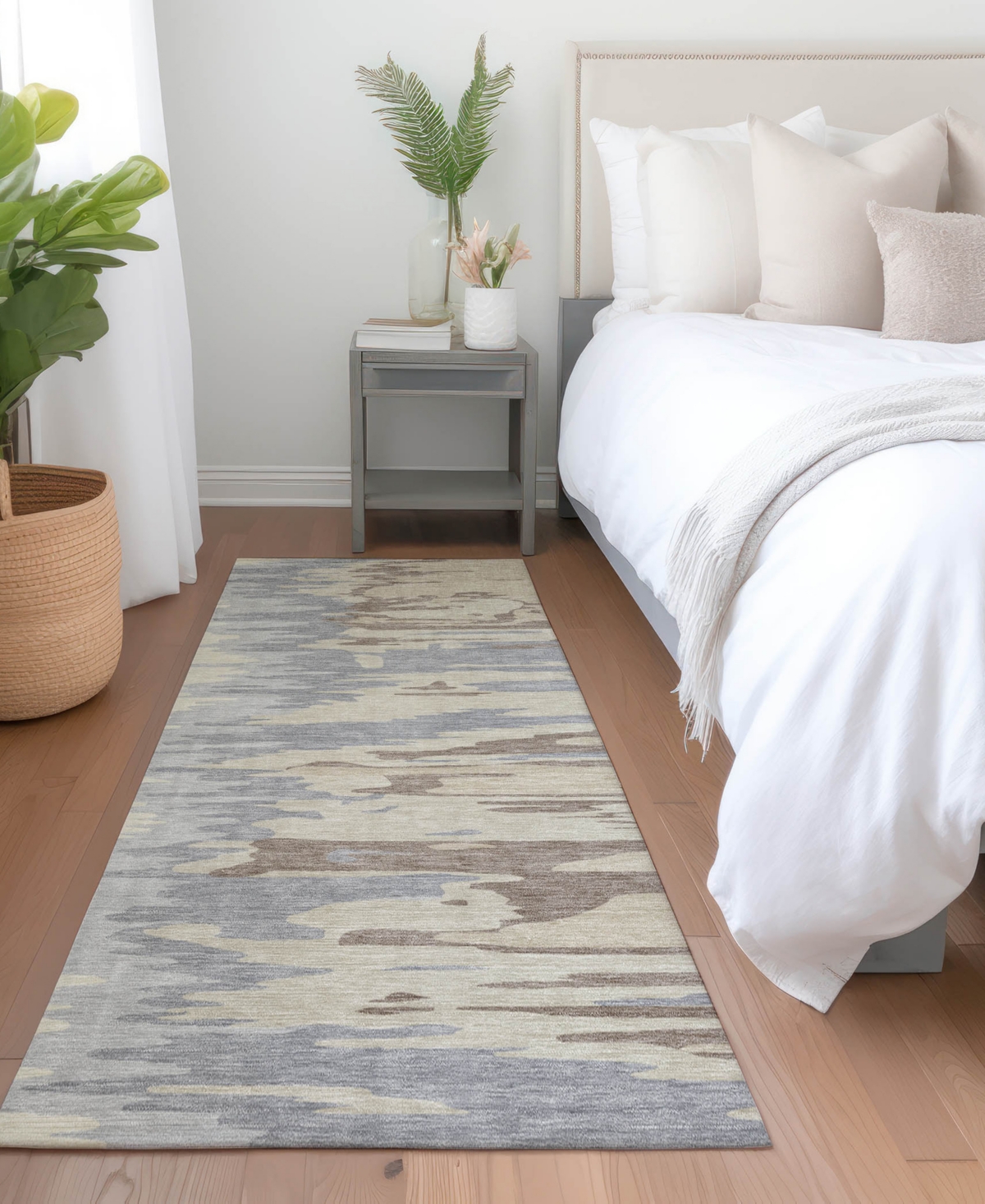 Addison Chantille Mahine Washable Acn1050 2'3"x7'6" Runner Area Rug In Beige