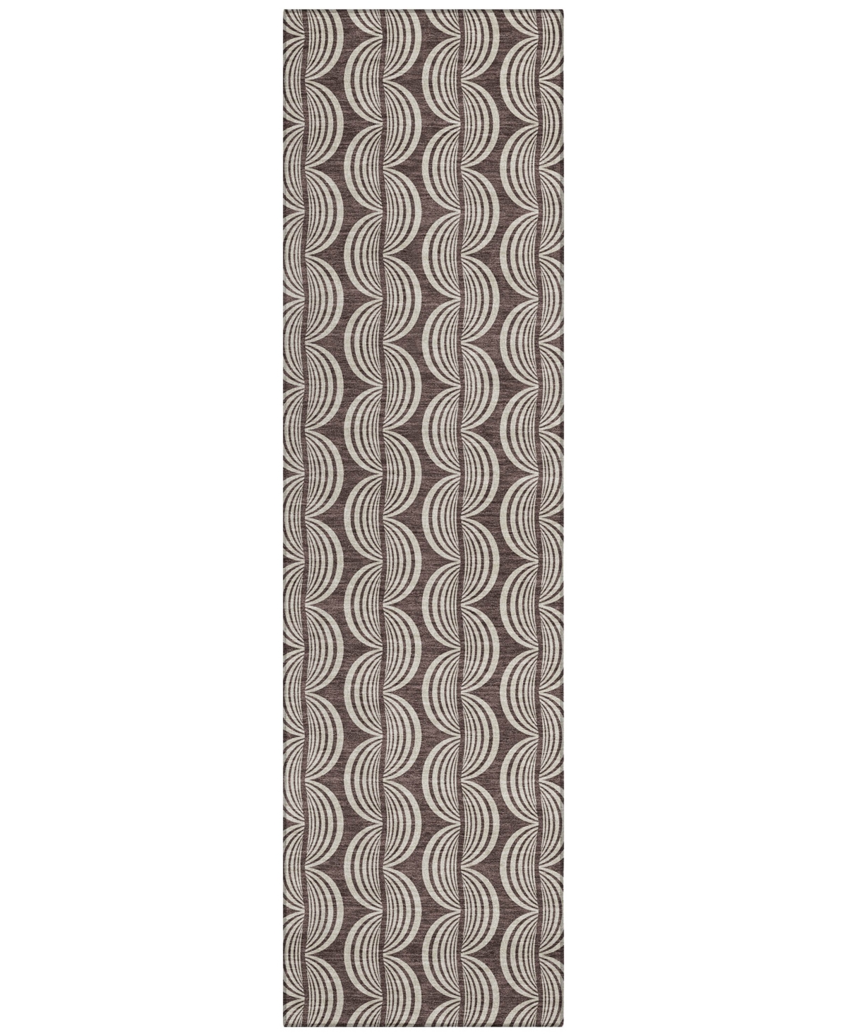 Addison Chantille Mahine Washable Acn1055 2'3"x7'6" Runner Area Rug In Cocoa