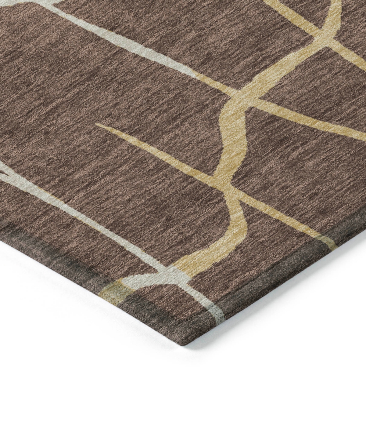 Addison Chantille Mahine Washable Acn1049 2'3"x7'6" Runner Area Rug In Brown