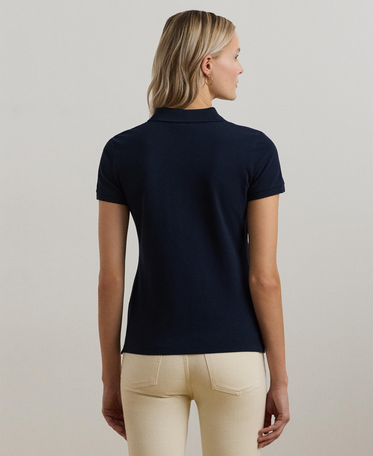Lauren Ralph Lauren Women's Crest-Patch Pique Polo Shirt