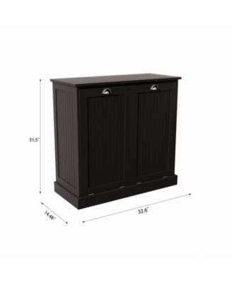  Two-Compartment Tilt-Out Laundry Sorter Cabinet