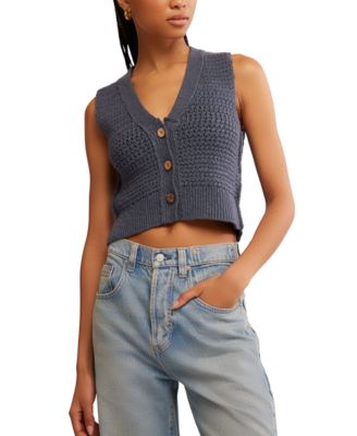 Free People - Women's Ava Crochet Vest