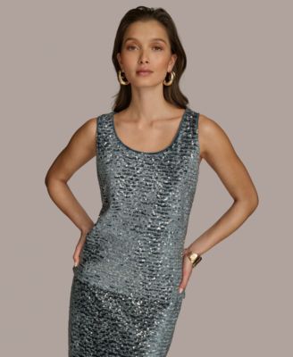 Donna Karan New York - Women's Sequin Tank Top