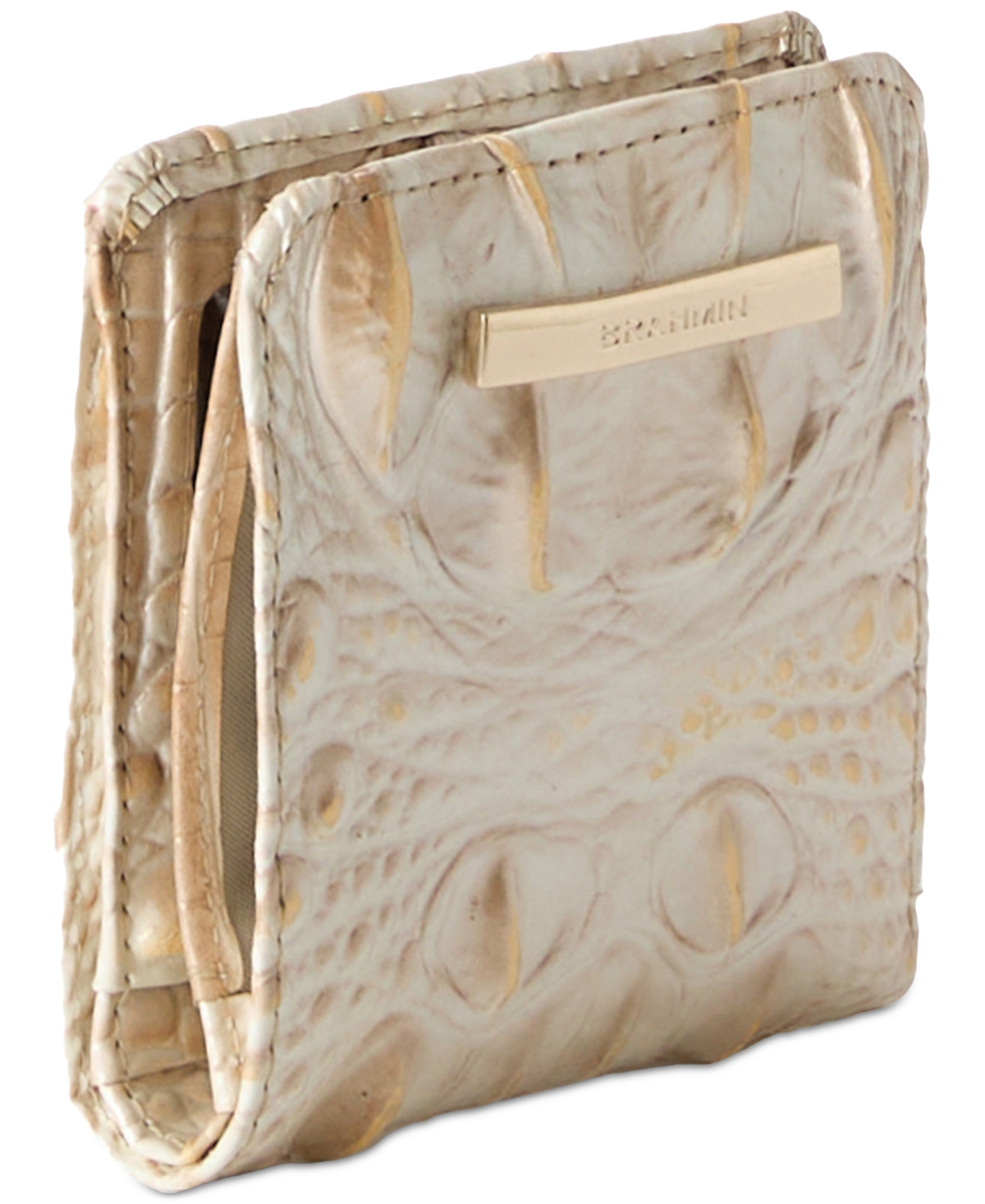 Brahmin Jane Melbourne Embossed Leather Wallet In Contour