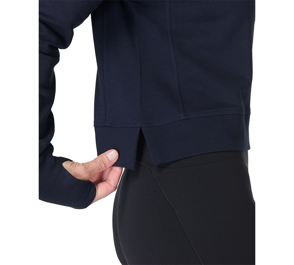 Shop Sweaty Betty Women's After Class Cropped Sweatshirt In Navy