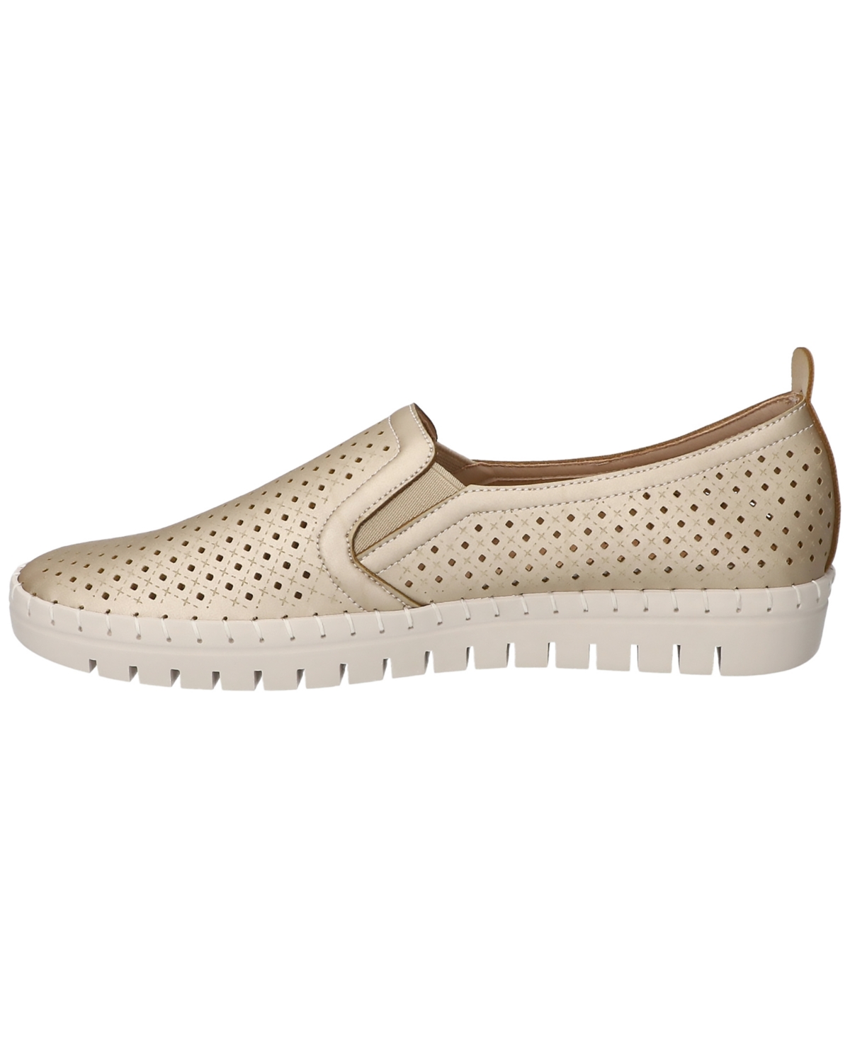 Shop Easy Street Women's Fresh Slip On Sneakers In Champagne