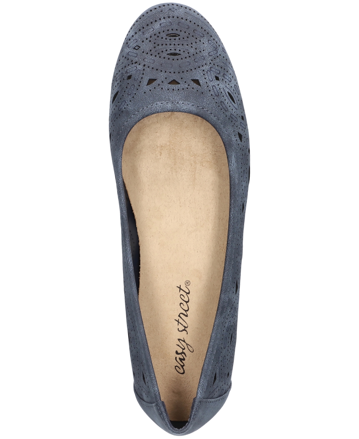 EASY STREET WOMEN'S JACKIE SLIP-ON BALLET FLATS 