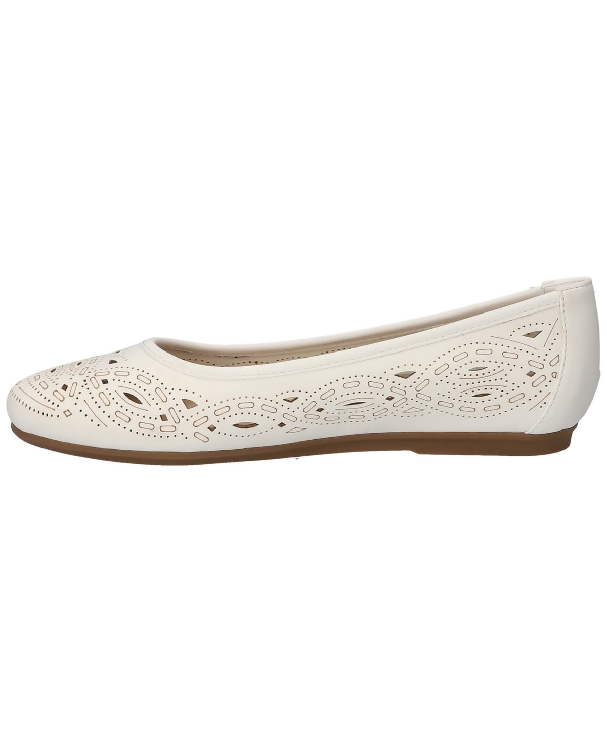 Shop Easy Street Women's Jackie Slip-on Ballet Flats In White