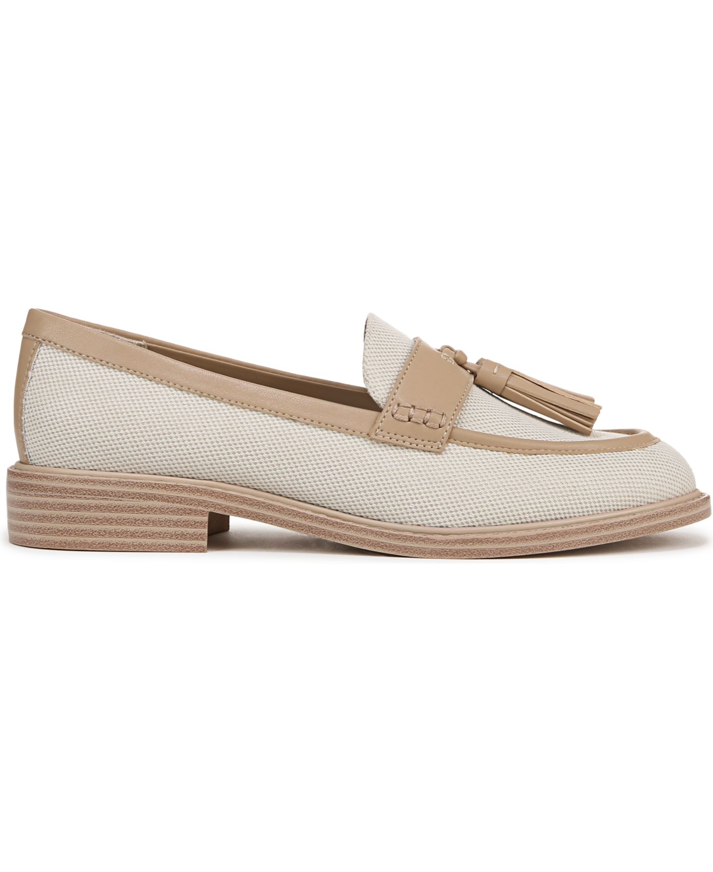 Женские туфли Franco Sarto Carolyn Low Profile Tassel, цвет: Бежевый холщовый / Искусственная кожа — фото 2