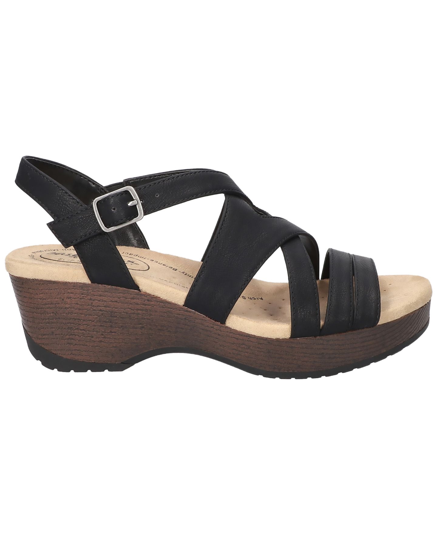 Женские сандалии Easy Street Rosella Slip-Resistant, цвет: Чёрный — фото 2