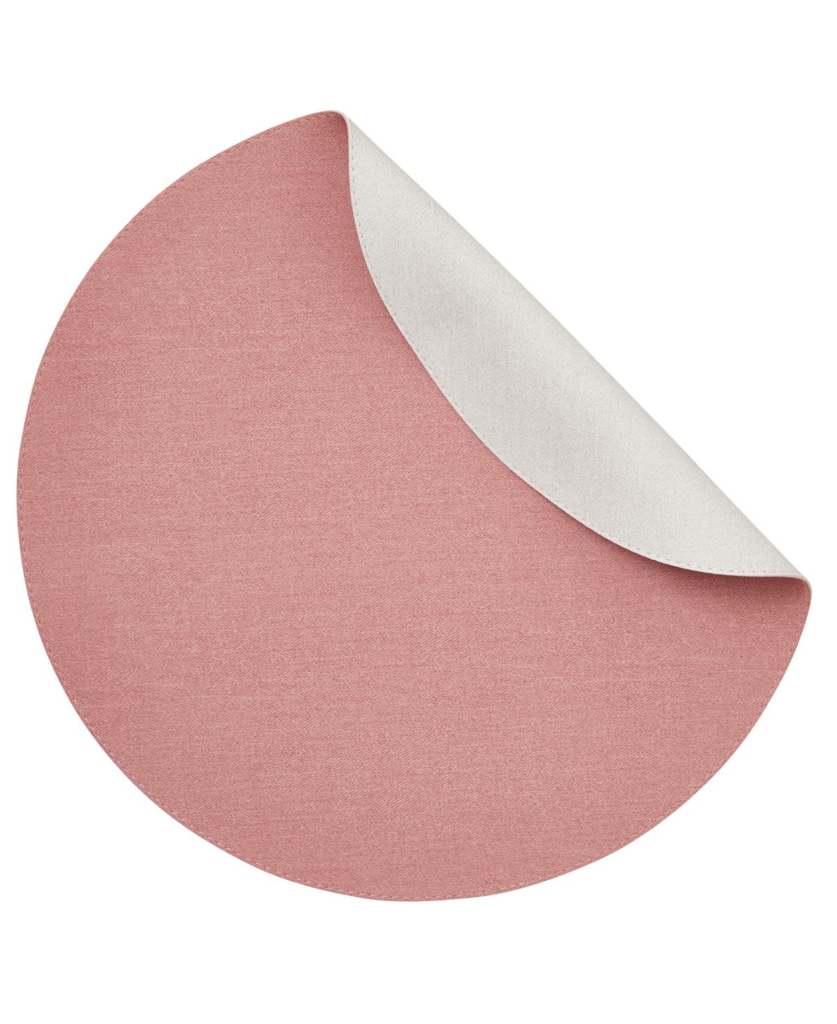 Shop Mode Living Chic Denim Placemats, Set Of 4 In White And Pink