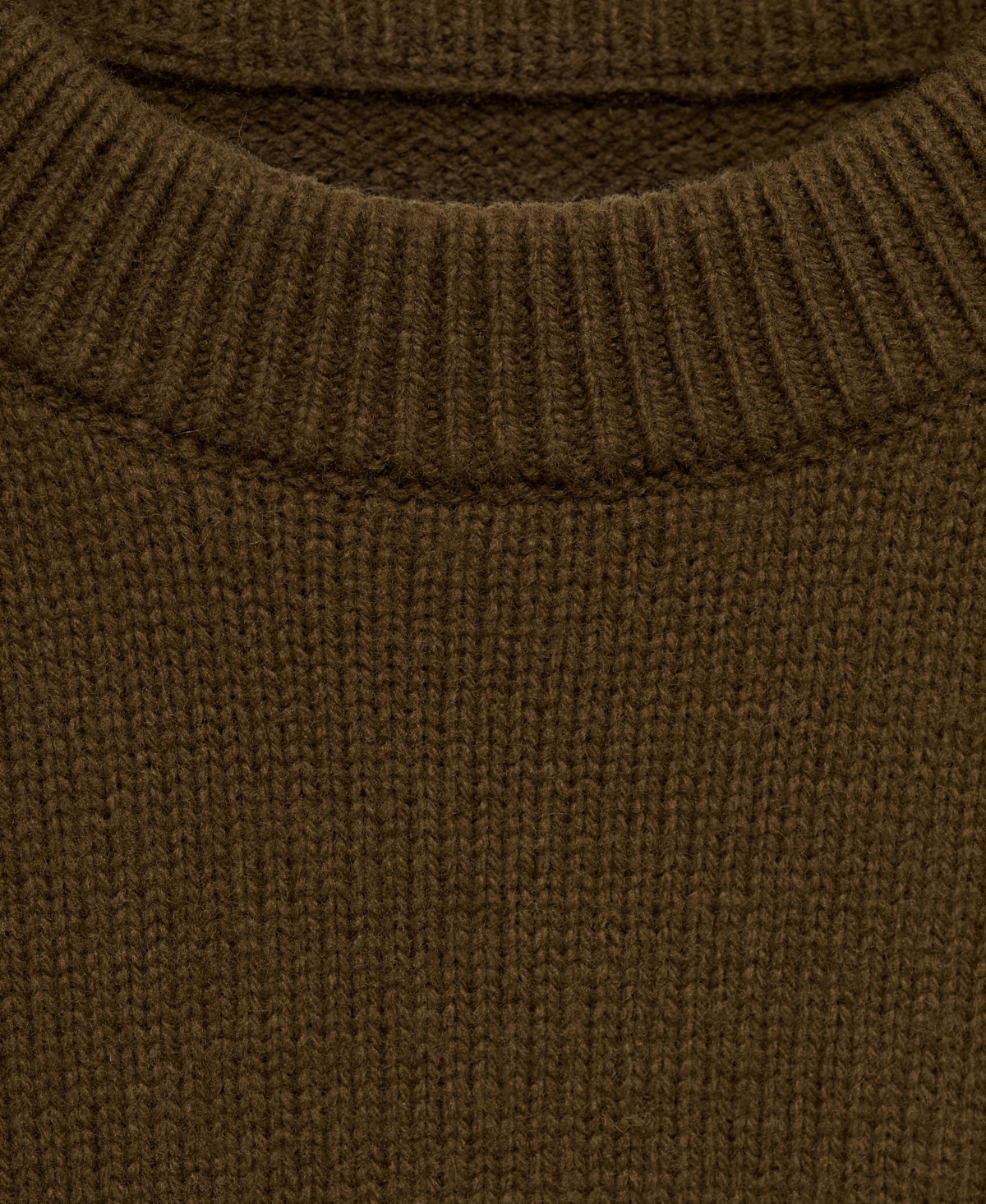 Mango Men's Wool-blend Knit Sweater In Olive Green