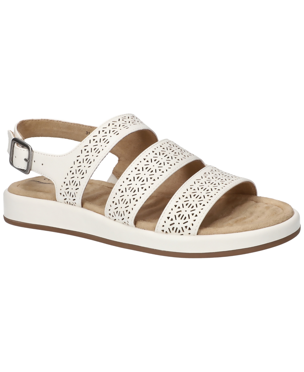 Shop Easy Street Women's Link Comfort Slingback Sandals In White