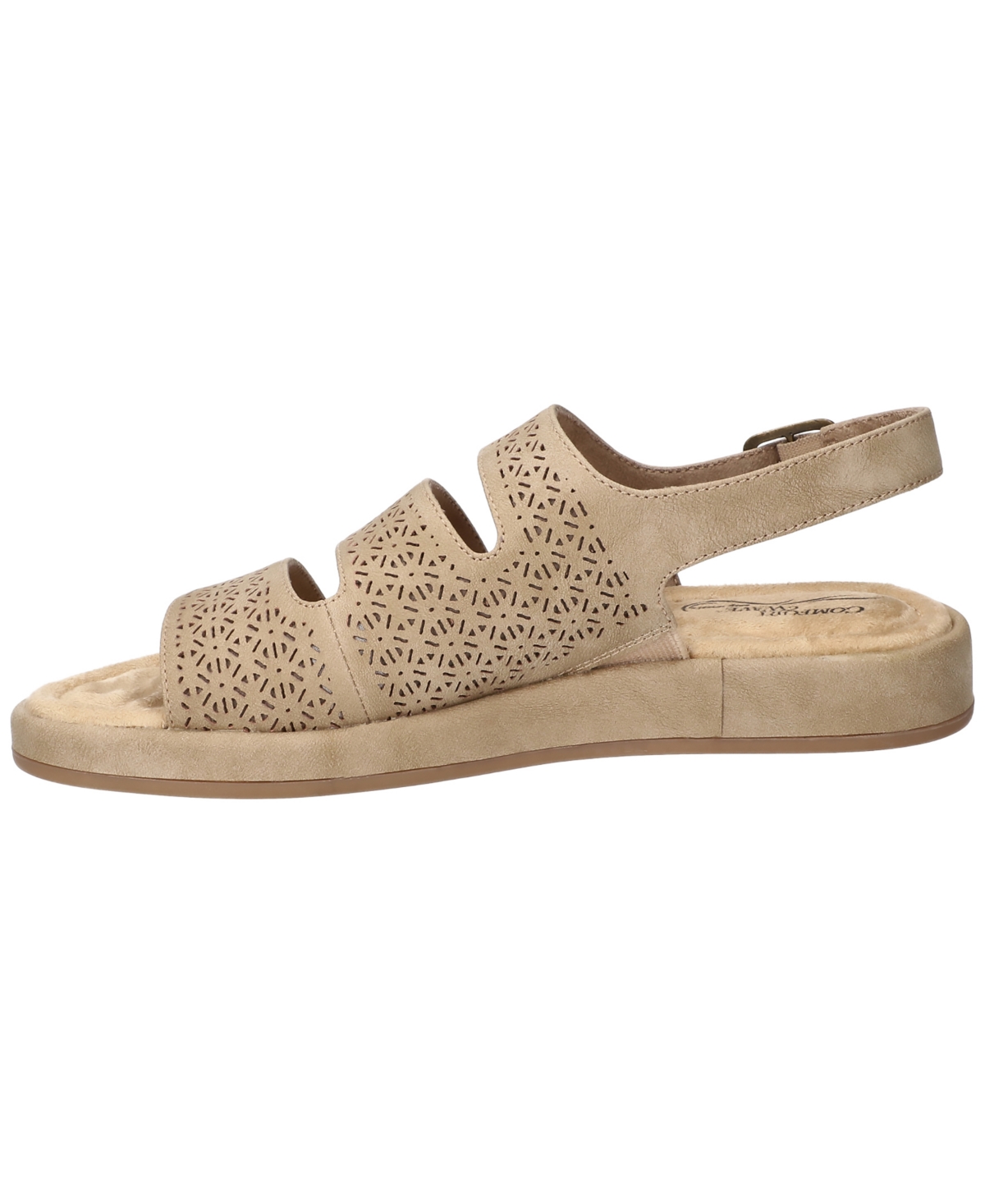 Shop Easy Street Women's Link Comfort Slingback Sandals In Natural