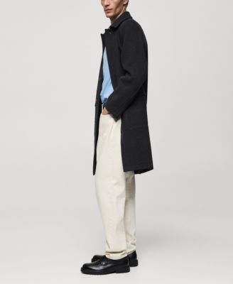 Mango Mens Pocketed Wool Coat 22190₽