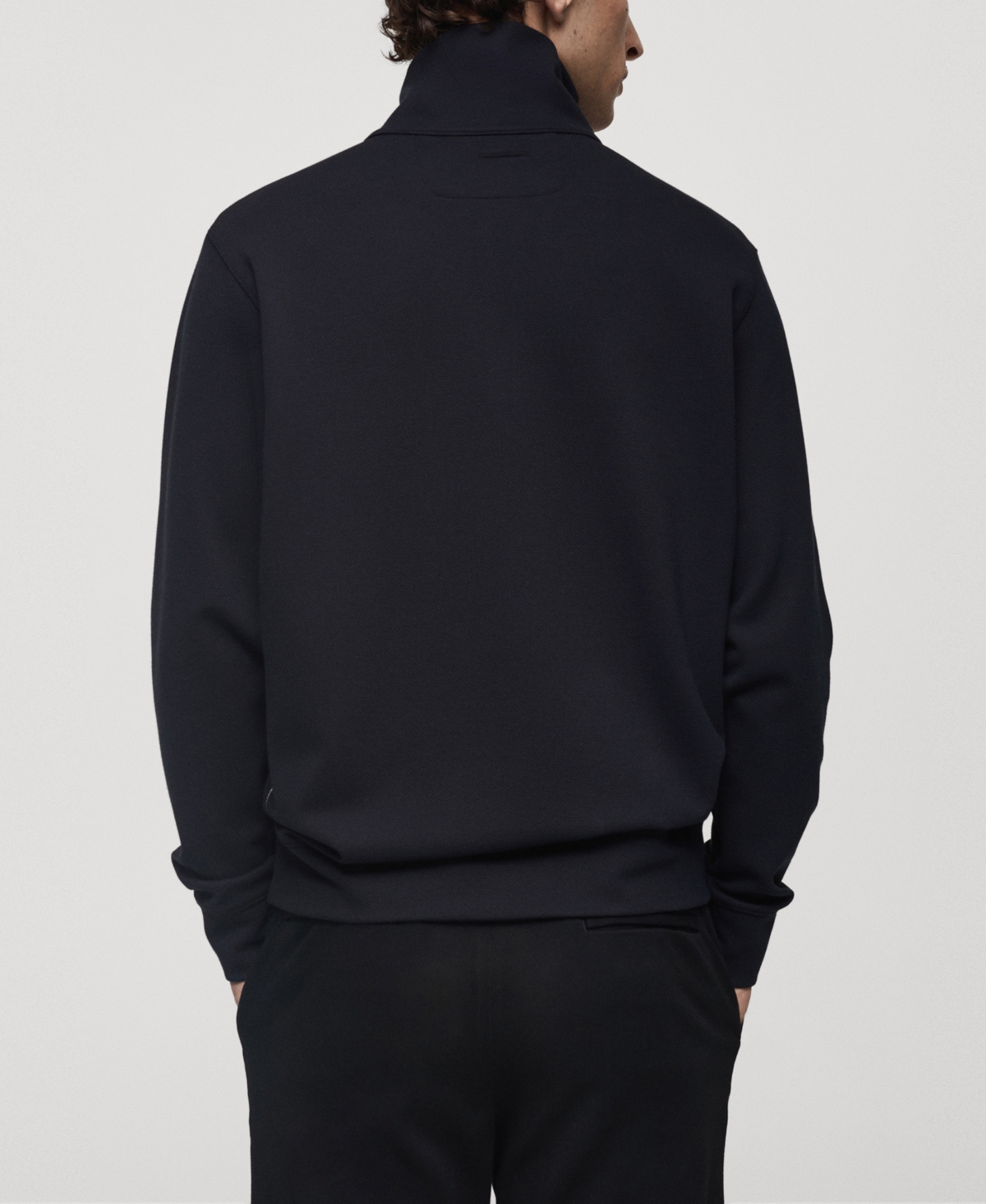 Mango Men's Half-Zip Sweatshirt