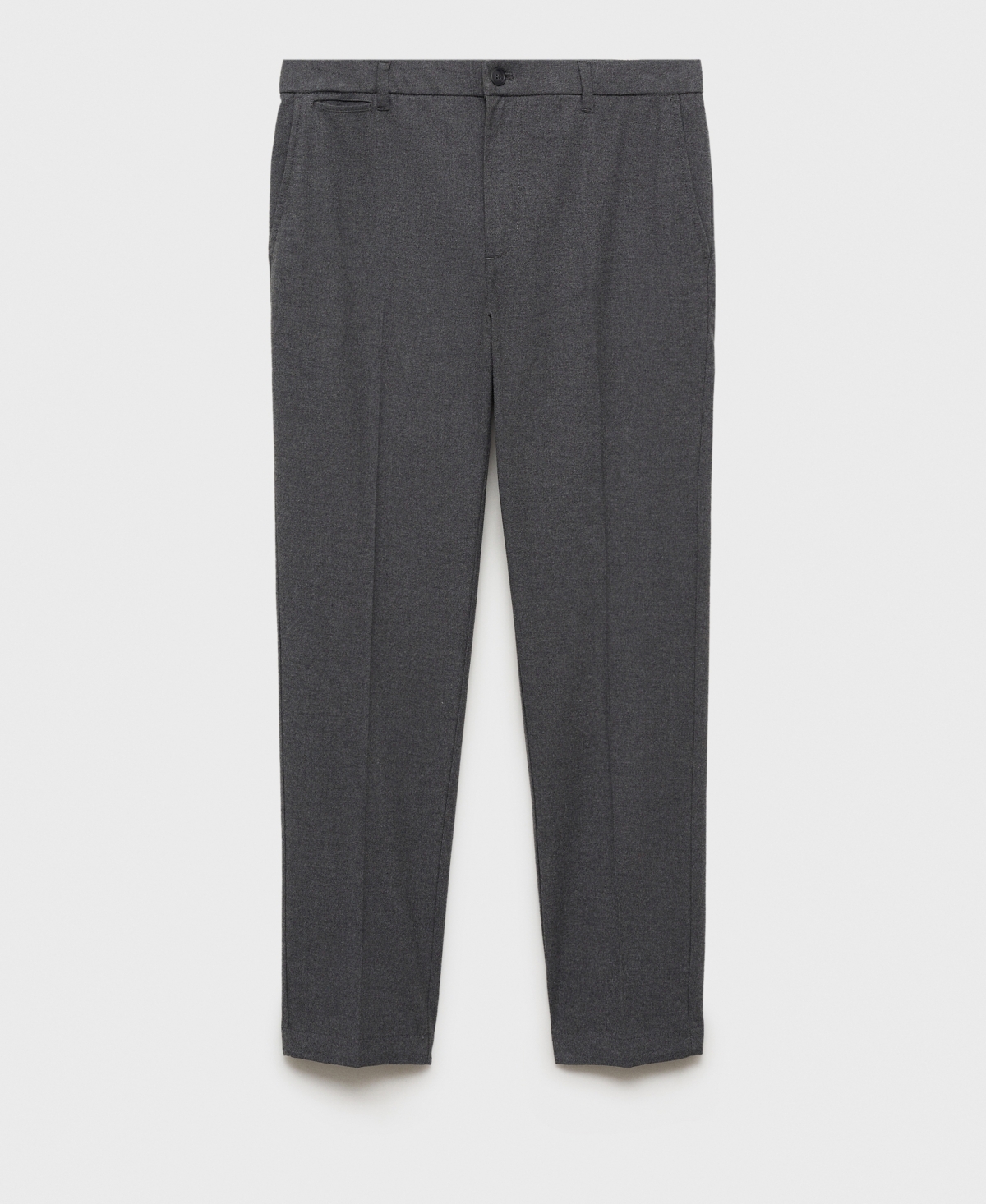 Mango Men's Slim-fit Cotton Pants In Light Heather Gray