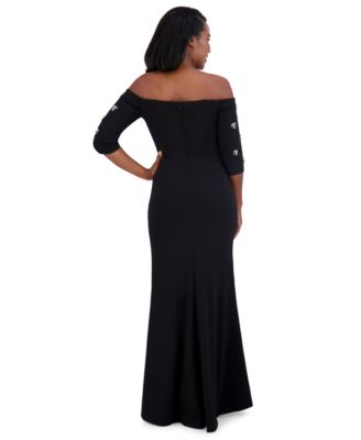 chinese dress ladies Eliza J Sparkly Long Sleeve V-neck Cocktail Dress EJ1M8812