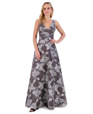 ◆Eliza J ラフルフロントガーン Eliza J Women's Chain-Link Halter Blouson Gown - Macy's