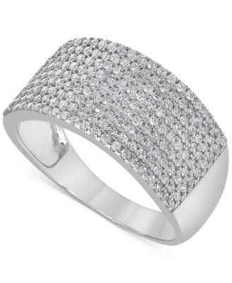 Macy's - Diamond Multirow Statement Ring (1 ct. t.w.) in 14k White Gold