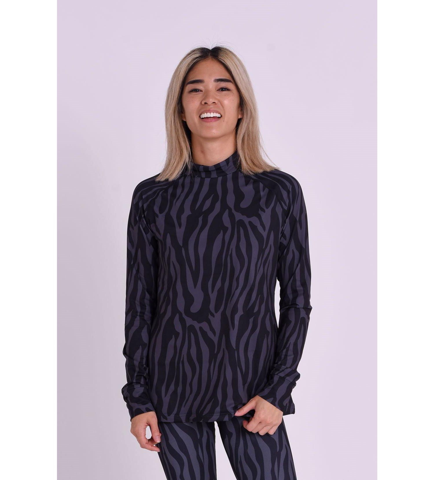 Clothing Women's Baselayer Top - Black Tiger