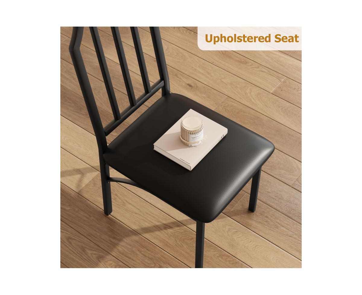 gaomon 5 Pieces Dining Table Set for 4, Dining Room Table Set for 4, Small Kitchen Table for 4 with Upholstered Chairs,Dinner Table Set for 4, Kitchen