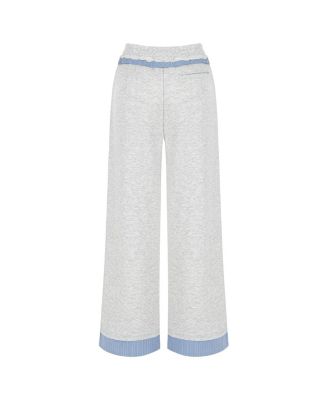 Women's Mid Rise Pants with Garni Details