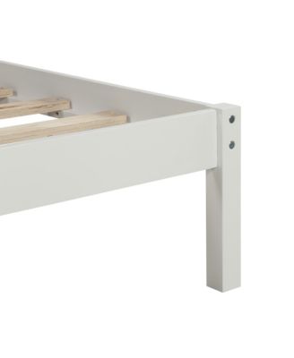 Twin Platform Bed Frame with Headboard - Wood Slat Support, No Box Spring Needed