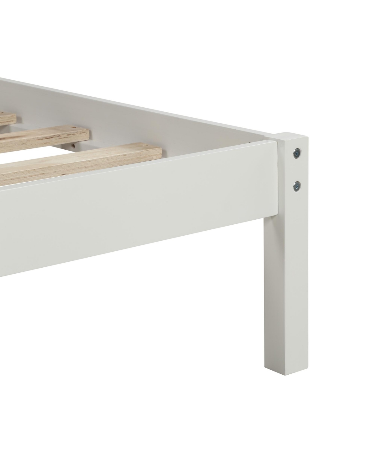Slickblue Twin Platform Bed Frame with Headboard - Wood Slat Support, No Box Spring Needed