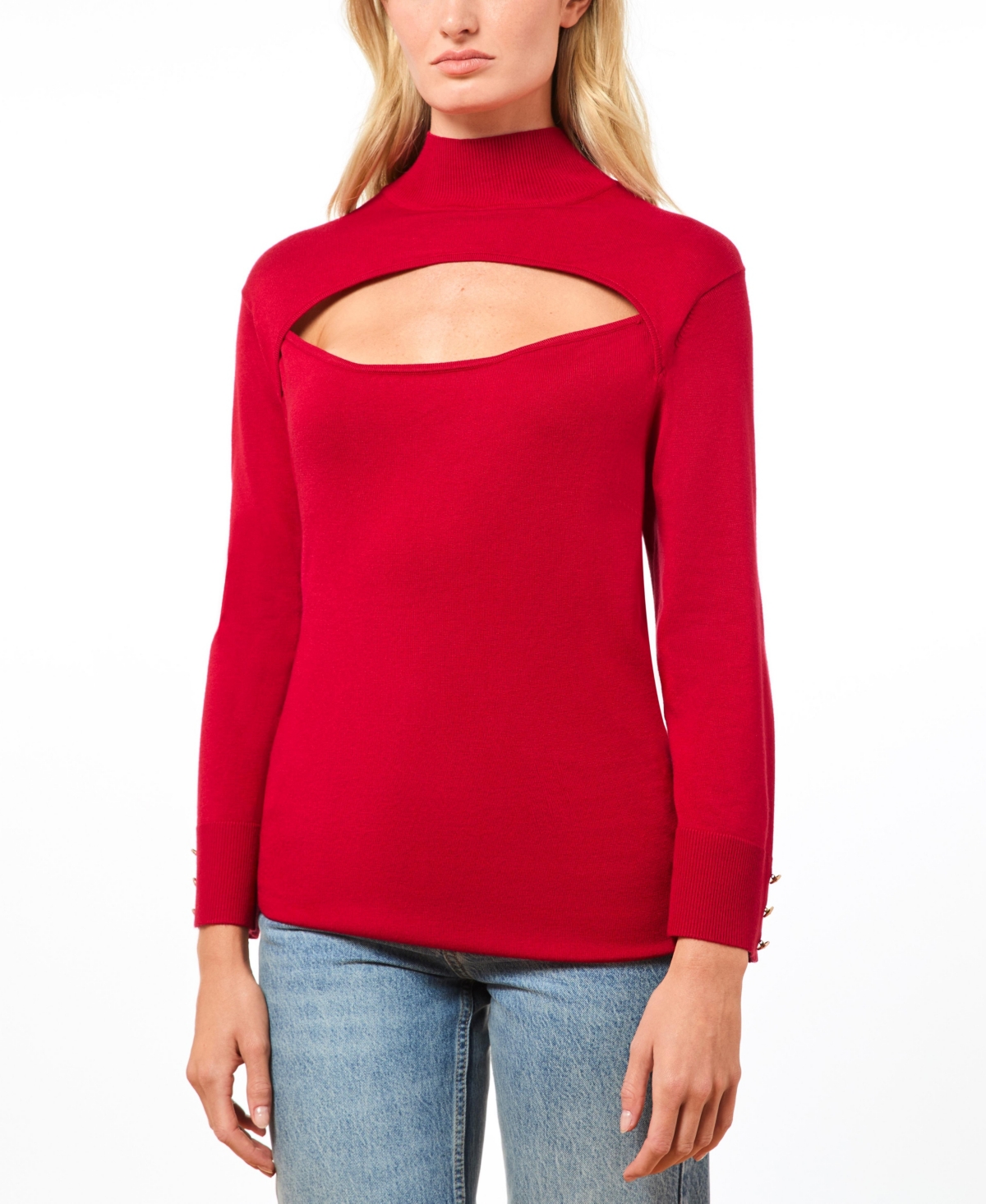 Cable & Gauge Women's Peek-a-Boo Sweater