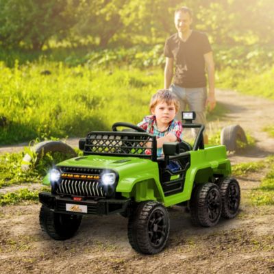 12V Kids Electric Car w/ 2WD/4WD Switch, Remote Control, Camouflage