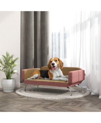 Dog Sofa w/ Adjustable Armrest & Backrest for Small to Large Dogs