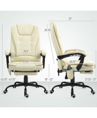7-Point Vibrating Massage Office Chair with High Back