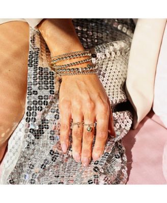 Non-Tarnishing Gold filled, 3mm, 4mm, 5mm, 6mm, & 7mm Gold Ball Stretch Bracelet Stack, Stack of 5