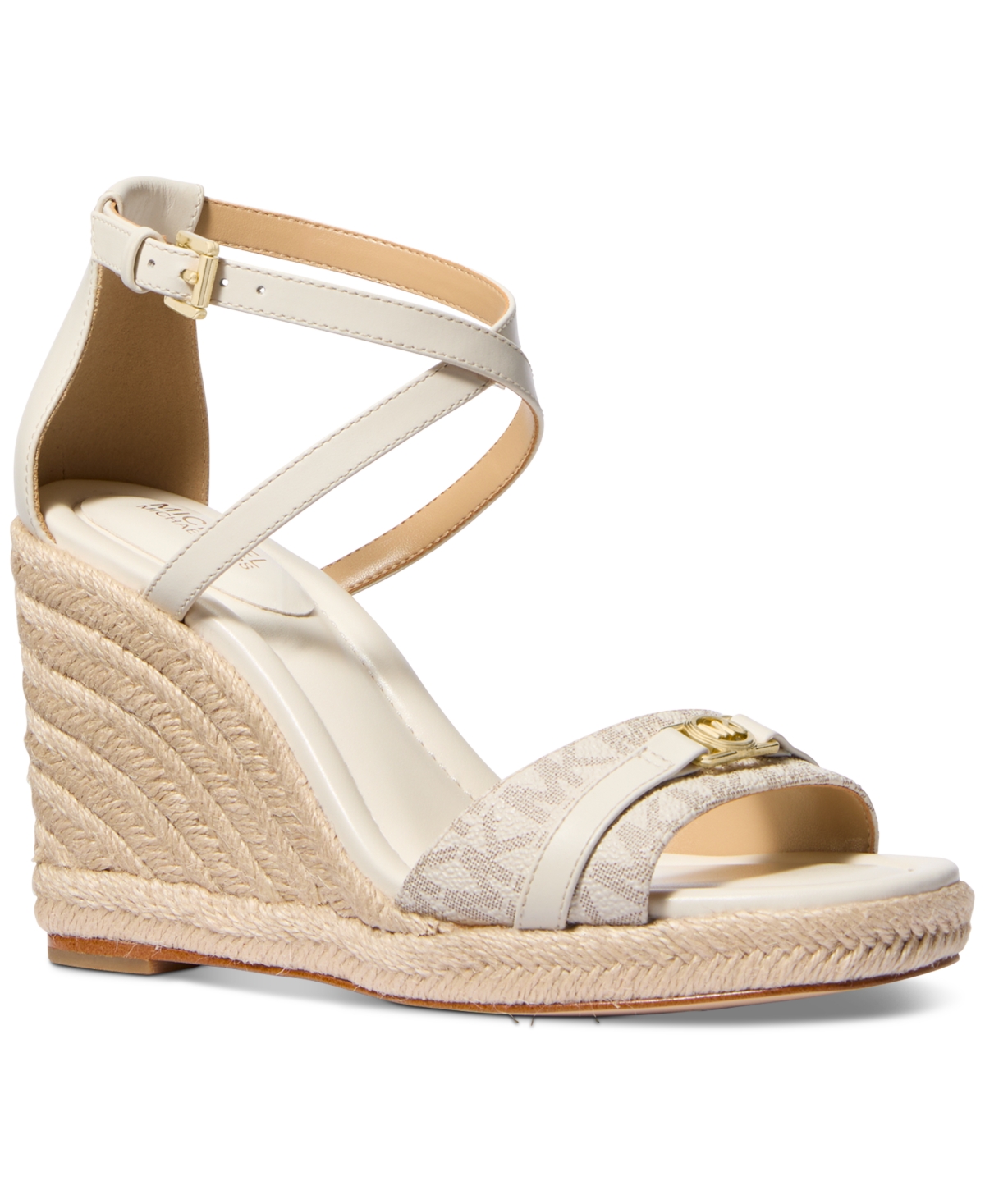 Michael Michael Kors Women's Mandy Wedge Sandals - Vanilla/ Cream
