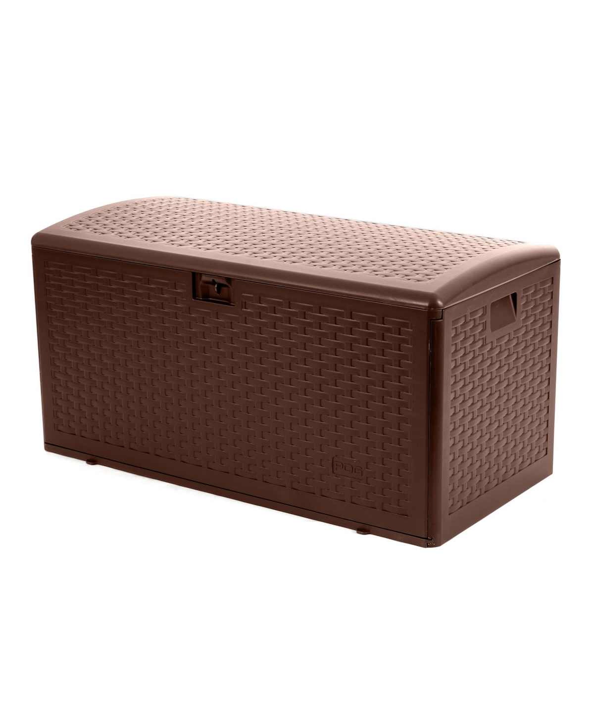 73 Gallon Resin Outdoor Patio Storage Deck Box, Brown - Java brown