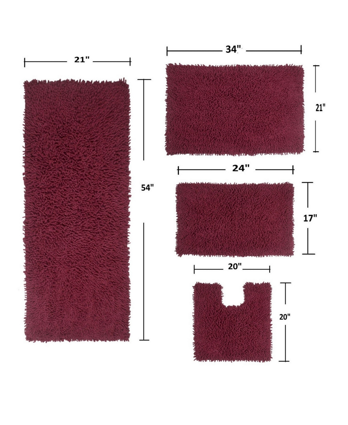 Home Weavers Fantasia -Pc. Bath Rug Set